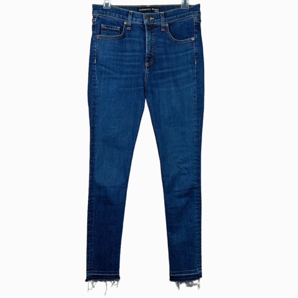 Veronica Beard High Rise Kate Skinny Blue Denim Jeans Women Sz 27